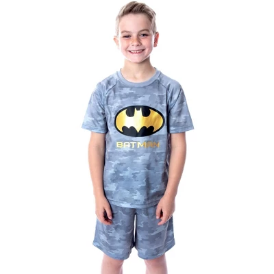 DC Comics Boys' Justice League Digital Camo Batman 2 PC Pajama Set Grey 5 DC Comics Boys' Justice League Digital Camo Batman 2 PC Pajama Set Grey - Image 5