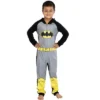 DC Comics Big Boys' Superhero Character Hooded Union Suit Footless Pajamas Costume
