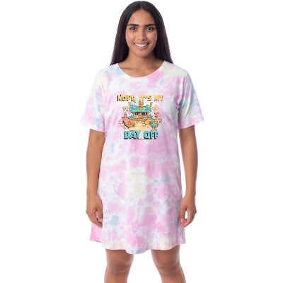 Nickelodeon SpongeBob SquarePants Womens' Nightgown Sleep Pajama Shirt Multicolored 3 Nickelodeon SpongeBob SquarePants Womens' Nightgown Sleep Pajama Shirt Multicolored - Image 3