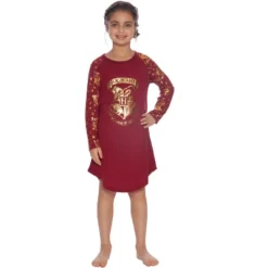 Harry Potter Hermione Hogwarts Logo Crest Nightgown Sleepshirt Holiday Pajama Red 5 Harry Potter Hermione Hogwarts Logo Crest Nightgown Sleepshirt Holiday Pajama Red -Sleepwear Sales Store GUEST 0345f2cf f2de 441a b4dd 8995e2aecf27