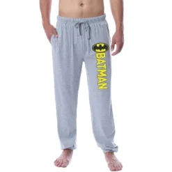 DC Comics Men's Batman Vintage Classic Bat Logo Sleep Jogger Pajama Pants Grey -Sleepwear Sales Store GUEST 04358c5a 2e8b 444f 9a56 a805686b4902
