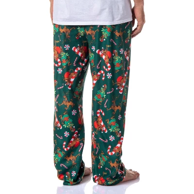 Scooby-Doo Mens' Christmas Character Tree Reindeer Sleep Pajama Pants Green 3 Scooby-Doo Mens' Christmas Character Tree Reindeer Sleep Pajama Pants Green - Image 3