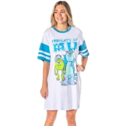 Disney Womens' Property Of Monsters University Nightgown Pajama Shirt Dress White -Sleepwear Sales Store GUEST 04ed91d4 41be 4f3d 9dd8 e2aaafeee2f1