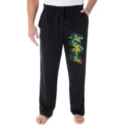 Teenage Mutant Ninja Turtle Men's 4 Character Panel Loungewear Pajama Pants Black -Sleepwear Sales Store GUEST 05fe9676 1c2d 435e 83e7 a3189c2e8f3c