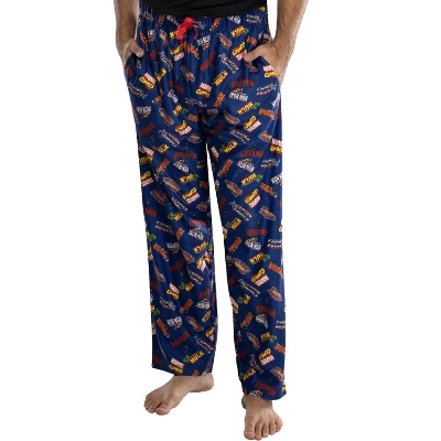 Marvel Comics Mens' Superhero Logo Titles Loungewear Pajama Pants Blue 3 Marvel Comics Mens' Superhero Logo Titles Loungewear Pajama Pants Blue - Image 3