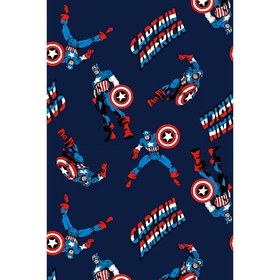 Marvel Men's Captain America Retro Allover Print Loungewear Pajama Pants Blue 2 Marvel Men's Captain America Retro Allover Print Loungewear Pajama Pants Blue - Image 2
