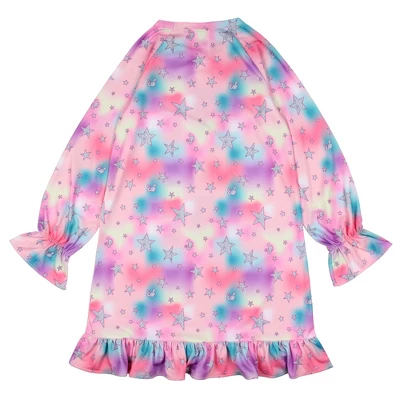 Barbie Girls' Dream Team Characters Unicorn Sleep Pajama Dress Nightgown Pink 3 Barbie Girls' Dream Team Characters Unicorn Sleep Pajama Dress Nightgown Pink - Image 3