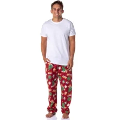 South Park Mens' TV Show Stan Kyle Cartman Kenny Christmas Pajama Pants Red
