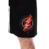 DC Comics Mens' Classic The Flash Lightning Bolt Sleep Pajama Shorts Black