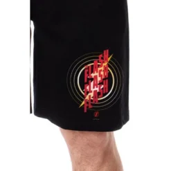 DC Comics Mens' Classic The Flash Lightning Bolt Sleep Pajama Shorts Black