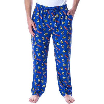 Marvel Men's X-Men Wolverine Allover Superhero Loungewear Pajama Pants Blue 4 Marvel Men's X-Men Wolverine Allover Superhero Loungewear Pajama Pants Blue - Image 4