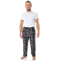 Beetlejuice Men's Allover Sandworm Pattern Lounge Sleep Pajama Pants Black -Sleepwear Sales Store GUEST 0a387527 9778 45fb 8320 2c770f589419