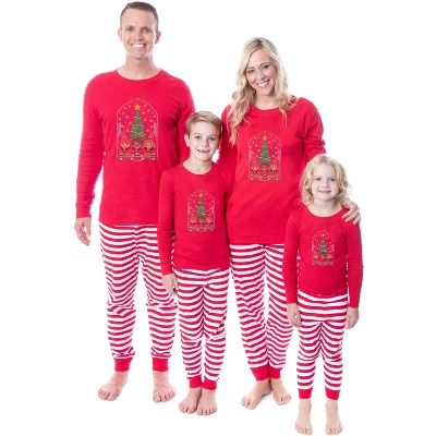 Harry Potter Christmas Sweater Golden Trio Tight Fit Family Pajama Set 5 Harry Potter Christmas Sweater Golden Trio Tight Fit Family Pajama Set - Image 5