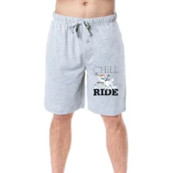 Disney Mens' Frozen Movie Film Olaf Character Chill Ride Sleep Pajama Shorts Grey -Sleepwear Sales Store GUEST 0ca55da6 1e6a 4cea aa38 71f90784b84b