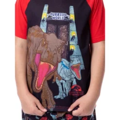 Jurassic World Boys' Blue T-Rex Park Logo Sleep Pajama Set Shorts Black 7 Jurassic World Boys' Blue T-Rex Park Logo Sleep Pajama Set Shorts Black -Sleepwear Sales Store GUEST 0d918612 0577 481c 8ec1 cc0a88759143