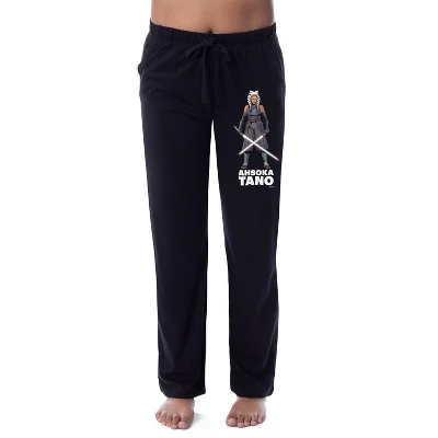 Star Wars Womens' Ahsoka Tano Character Jedi Sleep Pajama Pants Black 3 Star Wars Womens' Ahsoka Tano Character Jedi Sleep Pajama Pants Black - Image 3