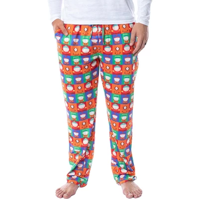 South Park Mens' Square Print Stan Kyle Cartman Kenny Sleep Pajama Pants Multicolored 4 South Park Mens' Square Print Stan Kyle Cartman Kenny Sleep Pajama Pants Multicolored - Image 4