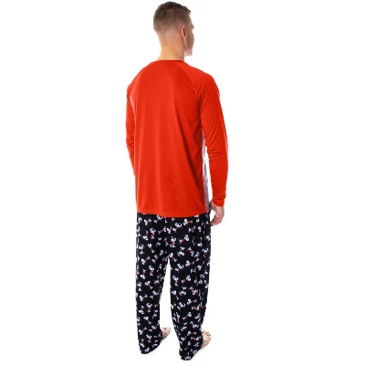 Peanuts Men's Joe Cool Snoopy Pajamas Raglan Shirt And Pant 2 PC Pajama Set 2 Peanuts Men's Joe Cool Snoopy Pajamas Raglan Shirt And Pant 2 PC Pajama Set - Image 2