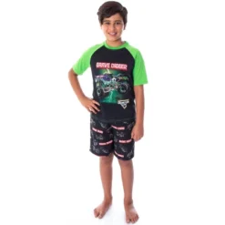 Monster Jam Boys' Grave Digger Monster Truck Shirt And Shorts Pajama Set -Sleepwear Sales Store GUEST 13ad0d28 f46b 4fbb 9158 e012c758bc70