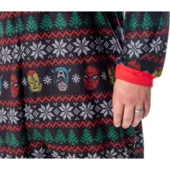 Marvel Adult Superhero Trio Ugly Sweater Print One Piece Pajama Union Suit Multi -Sleepwear Sales Store GUEST 14251965 f855 4b9a 99c8 88e667a90611