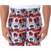 Marvel Men's Deadpool Chibi Character Print Adult Sleep Lounge Pajama Pants Chibi Deadpool