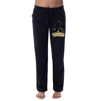 Annabelle Comes Home Womens' Movie The Conjuring Sleep Pajama Pants Black 3 Annabelle Comes Home Womens' Movie The Conjuring Sleep Pajama Pants Black - Image 3