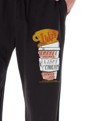Gilmore Girls Womens' Luke's Diner Coffee Shot Of Cynicism Pajama Pants Black 2 Gilmore Girls Womens' Luke's Diner Coffee Shot Of Cynicism Pajama Pants Black - Image 2