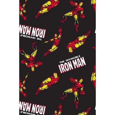 Marvel Men's Iron Man Retro Allover Print Loungewear Pajama Pants Black 3 Marvel Men's Iron Man Retro Allover Print Loungewear Pajama Pants Black - Image 3
