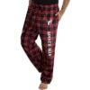 Marvel Comics Men's Spider-Man Plaid Loungewear Pajama Pants Red Plaid