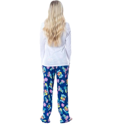 Despicable Me Womens' Minions Aloha Buddies Sleep Pajama Pants Blue 2 Despicable Me Womens' Minions Aloha Buddies Sleep Pajama Pants Blue - Image 2