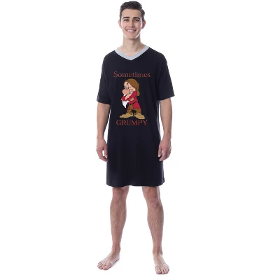 Disney Mens' Grumpy Snow White And The Seven Dwarfs Sleep Pajama Shirt 3 Disney Mens' Grumpy Snow White And The Seven Dwarfs Sleep Pajama Shirt - Image 3