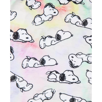 Peanuts Girls' Snoopy Dream In Color Tie-Dye Character Pajama Set Shorts Multicolored 3 Peanuts Girls' Snoopy Dream In Color Tie-Dye Character Pajama Set Shorts Multicolored - Image 3