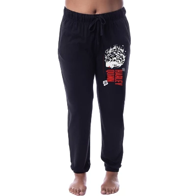 DC Womens' The Suicide Squad Movie Harley Quinn Sleep Jogger Pajama Pants Black 3 DC Womens' The Suicide Squad Movie Harley Quinn Sleep Jogger Pajama Pants Black - Image 3