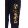 Harry Potter Womens' Hufflepuff House Crest Sleep Jogger Pajama Pants Black