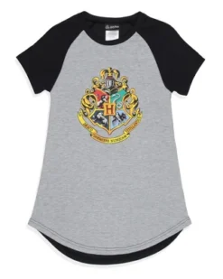 Harry Potter Girls' Wizarding World Hogwarts Crest Sleep Pajama Nightgown Grey -Sleepwear Sales Store GUEST 1c5f4926 1bde 4685 9989 05ebde7c077a
