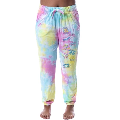 Friends TV Show Womens' Sayings Tie-Dye Sleep Jogger Pajama Pants Multicolored 3 Friends TV Show Womens' Sayings Tie-Dye Sleep Jogger Pajama Pants Multicolored - Image 3