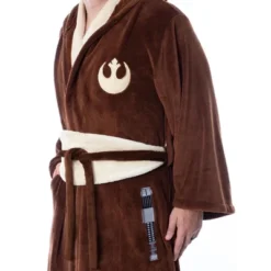 Star Wars Adult Obi-Wan Kenobi Jedi Fleece Robe Bathrobe For Men Women Brown -Sleepwear Sales Store GUEST 1d077f1e 223c 47b7 9337 aaf9033d0dd9