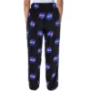 NASA Women's Meatball Logo Allover Print Ultra-Soft Fleece Pajama Pants Black
