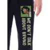 Disney Mens' Encanto We Don't Talk About Bruno Sleep Pajama Pants Black