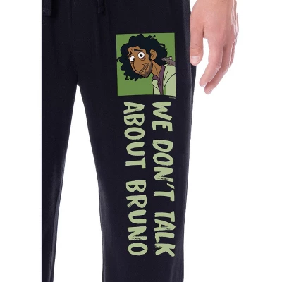 Disney Mens' Encanto We Don't Talk About Bruno Sleep Pajama Pants Black 1 Disney Mens' Encanto We Don't Talk About Bruno Sleep Pajama Pants Black