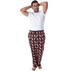 IT The Movie Men's Pennywise Clown Character Allover Pattern Pajama Pants Black -Sleepwear Sales Store GUEST 1fb33452 49ca 4988 b50e d73cb954da81