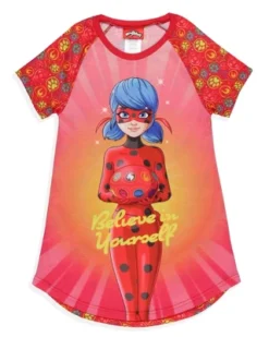 Miraculous: Tales Of Ladybug & Cat Noir Girls' Nightgown Sleep Pajama Shirt Multicolored -Sleepwear Sales Store GUEST 1ff64dbe 5d27 48ab 8132 bfbed6debd98