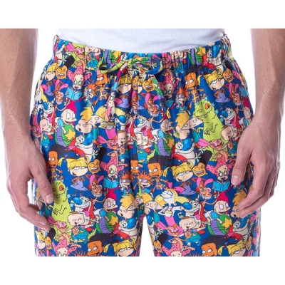 Nickelodeon Men's 90s Cartoon Characters Allover Loungewear Pajama Pants Multi 2 Nickelodeon Men's 90s Cartoon Characters Allover Loungewear Pajama Pants Multi - Image 2