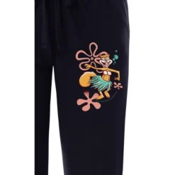 Nickelodeon SpongeBob SquarePants Womens' Sandy Sleep Pajama Pants Black
