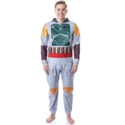 Star Wars Mens' Boba Fett Hooded Costume Union Suit One-Piece Pajama Grey -Sleepwear Sales Store GUEST 24cccab7 0c9d 4f36 8d7a e25af70184b0