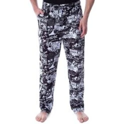 AC/DC Pajama Pants Men's Allover Band Tour Poster Loungewear Sleep Pants Multi -Sleepwear Sales Store GUEST 256c678f e922 425c a281 36611052c0a6