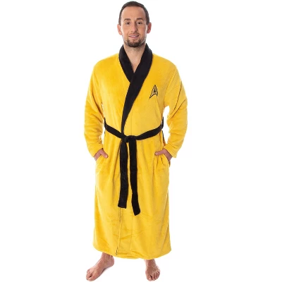 Star Trek The Original Series Adult Costume Fleece Plush Robe Bathrobe 5 Star Trek The Original Series Adult Costume Fleece Plush Robe Bathrobe - Image 5