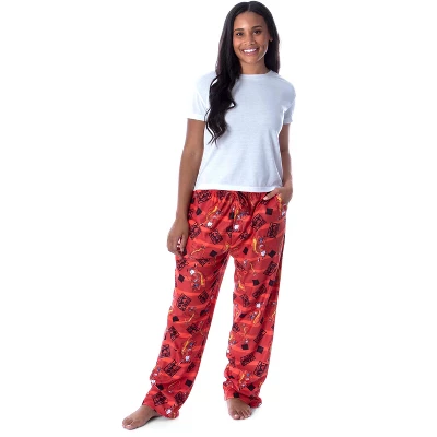 Disney Men's Mulan Mushu The Chinese Dragon Allover Character Pajama Pants Red 4 Disney Men's Mulan Mushu The Chinese Dragon Allover Character Pajama Pants Red - Image 4