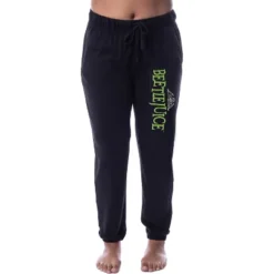 Beetlejuice Women's Show Movie Logo Sleep Jogger Pajama Pants Black -Sleepwear Sales Store GUEST 2749e25d 7597 4f19 82af f59b122c2777