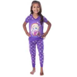 Polly Pocket Girls' Animated Series Heart Shirt Pants Jogger Pajama Set Purple -Sleepwear Sales Store GUEST 295923bc a199 40b8 aa6f fc1c57f5ba6a